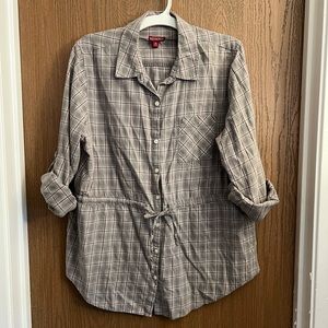 Merona Plaid Top